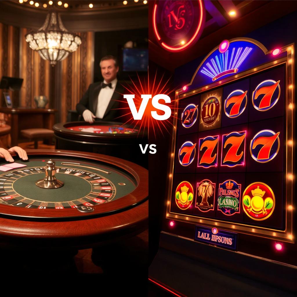 Live Casino vs Slot Online
