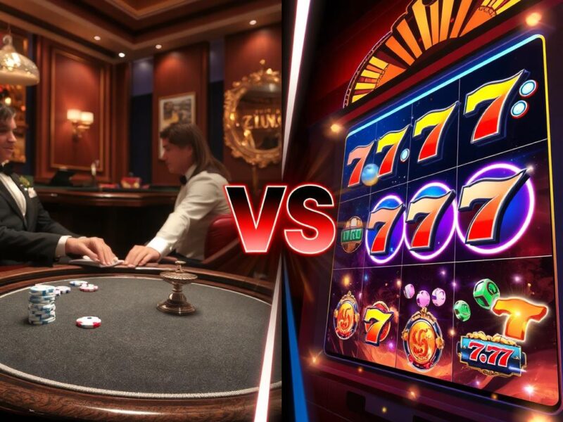 Live Casino vs Slot Online