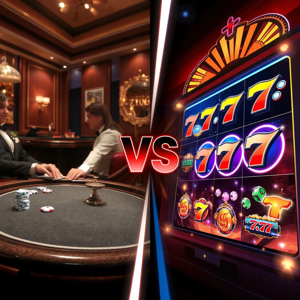 Live Casino vs Slot Online
