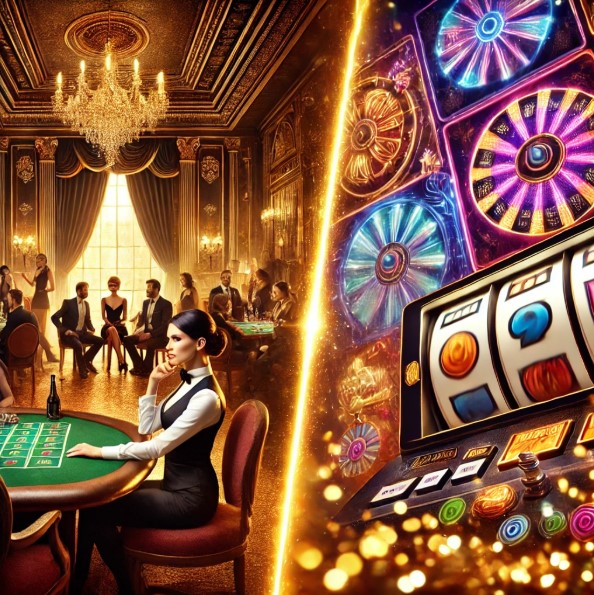 Live Casino vs Slot Online